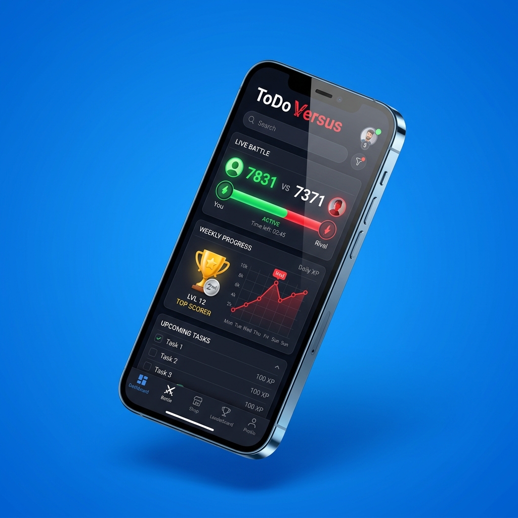 Play Todo Versus App Mockup